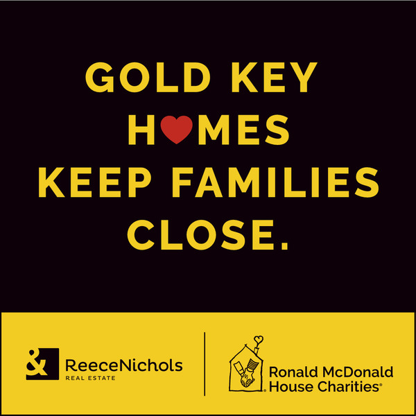 Gold Key Homes Sign Panel, 16h x 16w, 4MM Corrugated Plastic